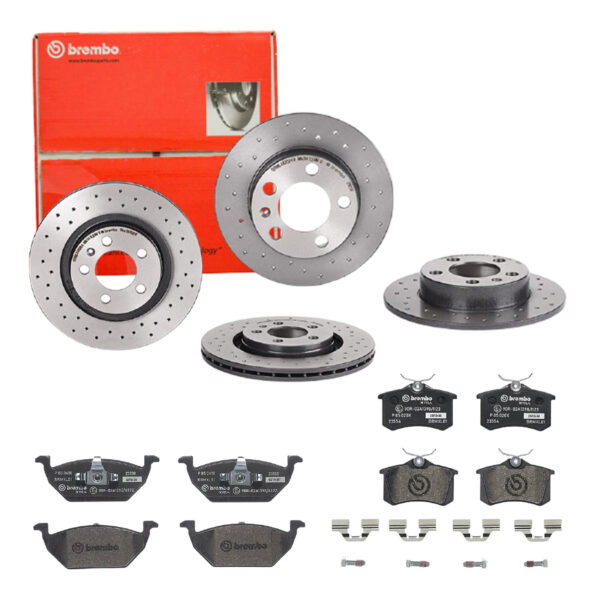 BREMBO Bremsesæt, skivebremser sg00000edf bagaksel perforeret/ventileret 280mm 9mm for PEUGEOT CITROËN FORD MG (SAIC) ROEWE (SAIC) LANCIA VW (FAW) ZHO