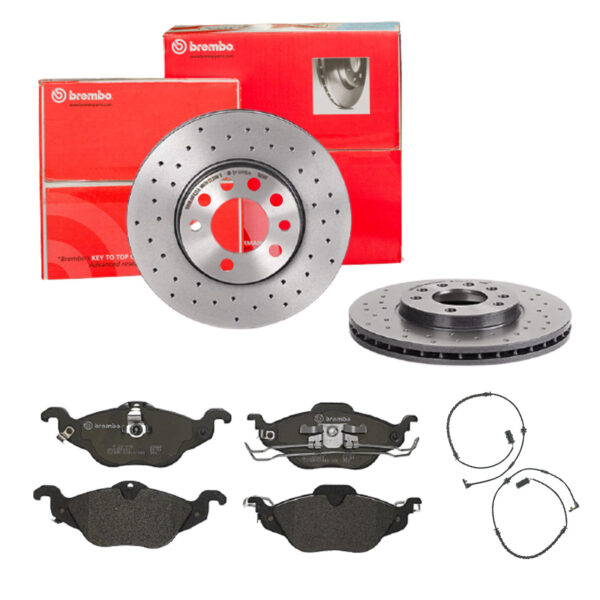 BREMBO Bremsesæt, skivebremser sk8k0f0aq7 foraksel perforeret/ventileret 280mm 25mm for OPEL VAUXHALL