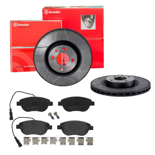 BREMBO Bremsesæt, skivebremser sk8k0f0bo9 foraksel lukket 284mm 22mm for PEUGEOT CITROËN OPEL ABARTH LANCIA FIAT ALFA ROMEO
