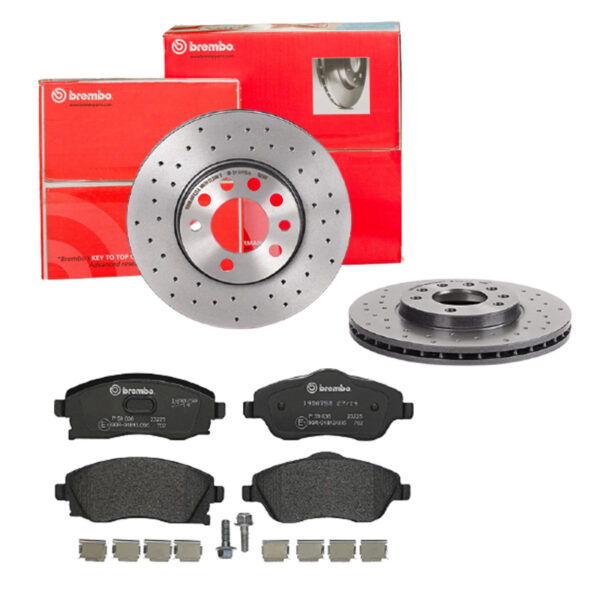 BREMBO Bremsesæt, skivebremser sk8k0f1an5 foraksel perforeret/ventileret 280mm 25mm for OPEL VAUXHALL GENERAL MOTORS