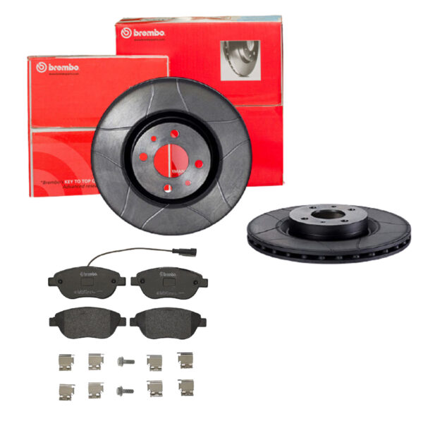 BREMBO Bremsesæt, skivebremser sk8k0f2hy3 foraksel lukket 284mm 22mm for PEUGEOT CITROËN OPEL FIAT LANCIA ABARTH ALFA ROMEO GENERAL MOTORS