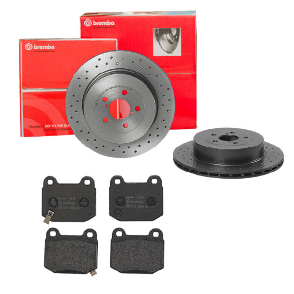 BREMBO Bremsesæt, skivebremser sk8k0f9d07 bagaksel perforeret/ventileret 316mm 20mm for MASERATI TOYOTA NISSAN SUBARU MITSUBISHI