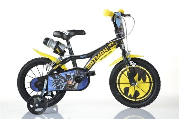 Børnecykel 14" med Batman-motiver - 614-BT