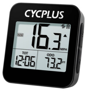 Cycplus G1 Cykelcomputer - GPS, Genopladelig, USB-A/Micro-USB - Hastighed, Tid, Højde, Distance