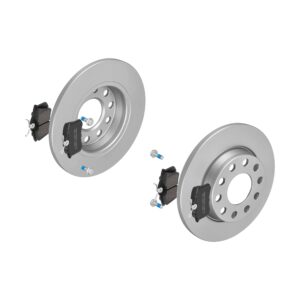 F.BECKER Bremsesæt, skivebremser 13810137 bagaksel fuld 255mm 12mm for PEUGEOT FORD LANCIA CITROËN VW AUDI FIAT VAG VW (FAW) SKODA (SVW)