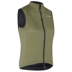 GripGrab PACR vindtæt cykelvest Olive Green dame