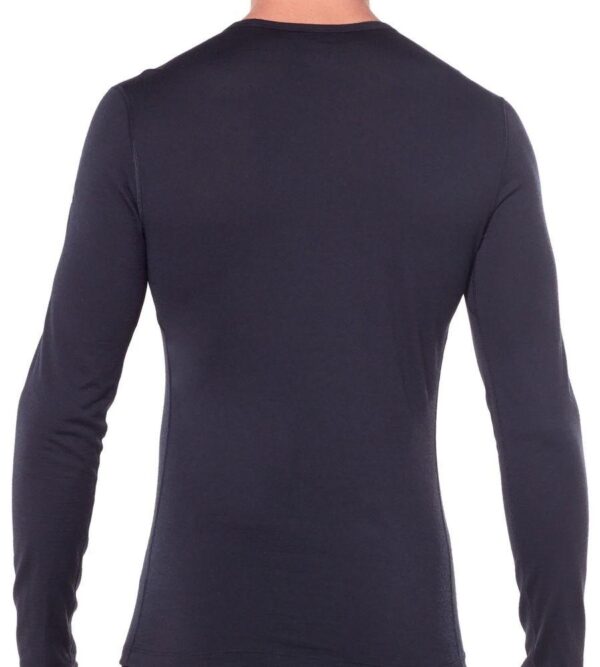 Icebreaker 200 Oasis baselayer trøje - rund hals, langærmet, merinould - herre, XL, sort