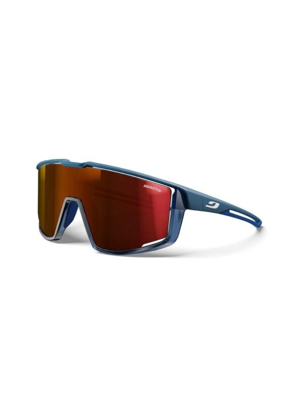Julbo Edge cykelbriller - blå stel, spejllinse (M)