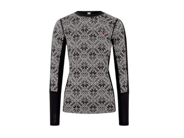 Kari Traa Anna baselayer trøje merino sort dame