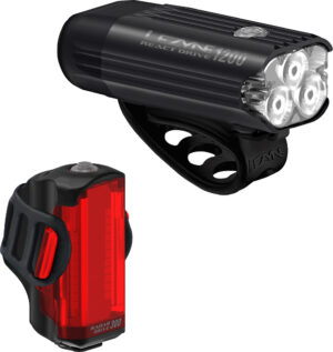 Lezyne Radar React System Forlygte/Baglygte USB-C Opladning 1200/300 lumen