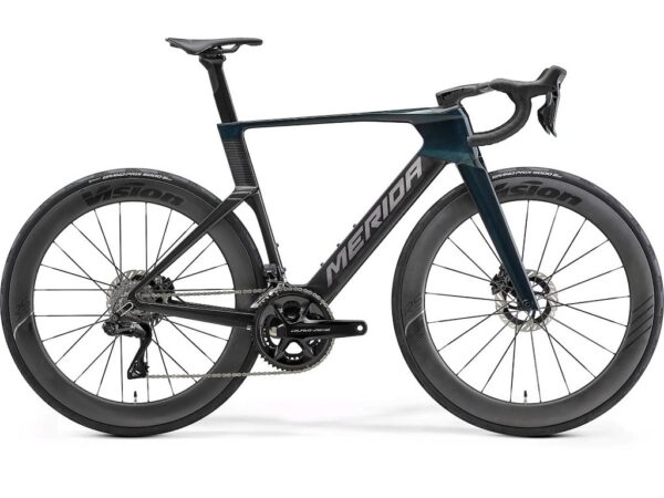 Merida Reacto Team racercykel carbon halo green/ud/slate grey