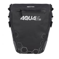 Oxc Oxford Cykeltaske Aqua V Double Qr 16lx2 Black - Cykeltaske
