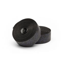 PRO Styrbånd Peaked Team Black / Blue PU / 2.5mm - Styrbånd