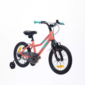 Radvik Viking Børnecykel med Støttehjul - 16", Aluminium - Pink