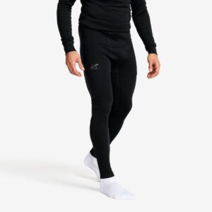 Route Merino Warm Base Layer Pants Herre Black, Størrelse:4XL - Herre > Baselayers