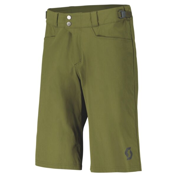 SCOTT Trail Flow Loose Fit Shorts med Indlæg Grøn