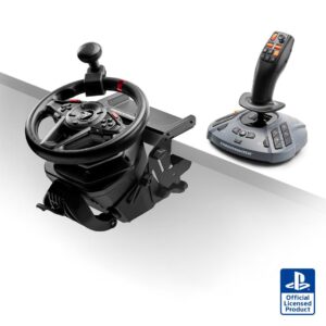 Thrustmaster T128 SimTask Farming Pack - rat, pedaler og gearskifter til PC, PS4 og PS5 - sort