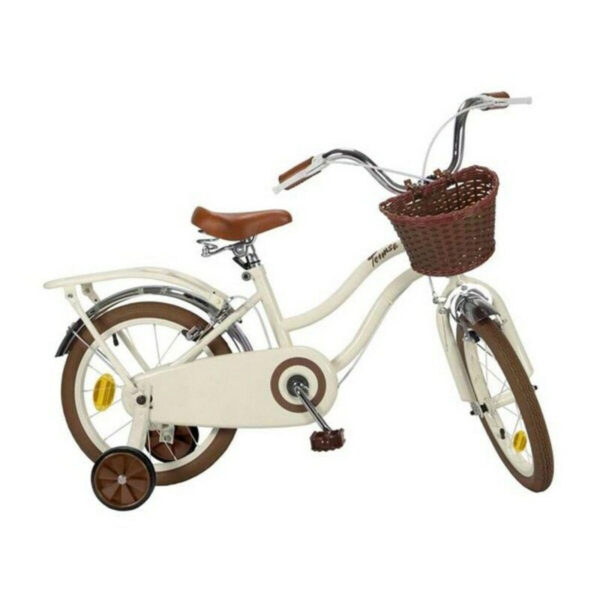 Toimsa 16231 Børnecykel med Frontkurv - 16", 5-7+år - Vintage Beige