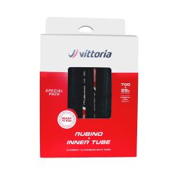 Vittoria Dæk Road Rubino V Blk Tp 28-622/700x28c G2 Fold W/2xit - Cykeldæk