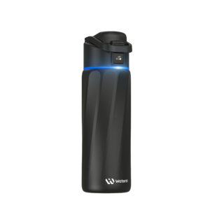 WaterH Boost Smart Vandflaske - 710ml, Rustfrit Stål - Sort