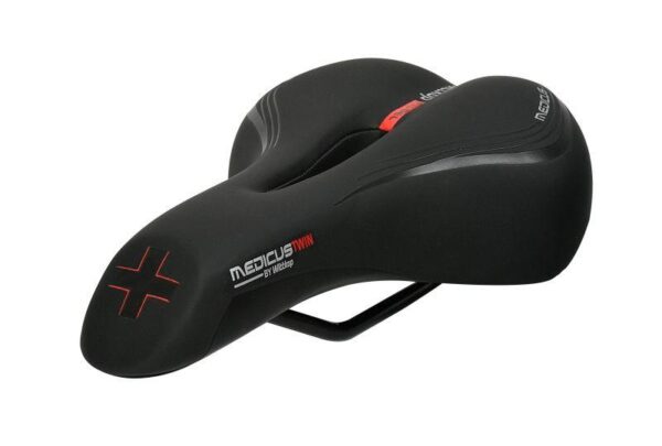 Wittkop Medicus Twin 1.0 cykelsadel - stål/gel/vinyl, 260 × 170 mm