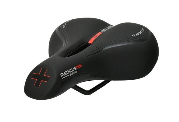 Wittkop Medicus Twin 2.0 cykelsadel - stål/gel/vinyl, grøn