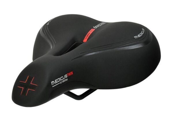 Wittkop Medicus Twin 3.0 cykelsadel - sort, gel