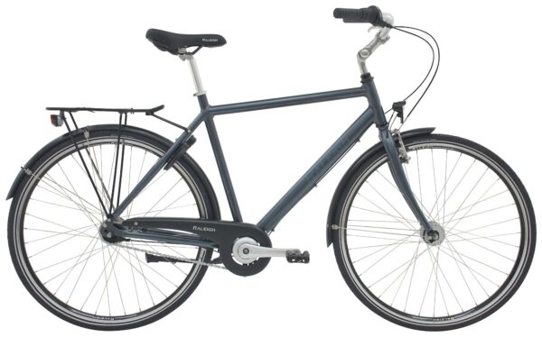 Raleigh Shopping Alu Herre 7g Shimano Nexus fodbr. mat grå blå-56 cm