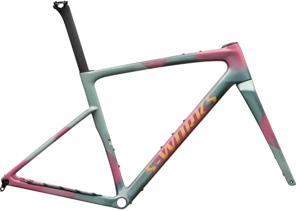 Specialized S-Works Crux 5 Frameset FACT 12r Carbon 2027 - Agave Grey/Photon Tint over Silver Dust