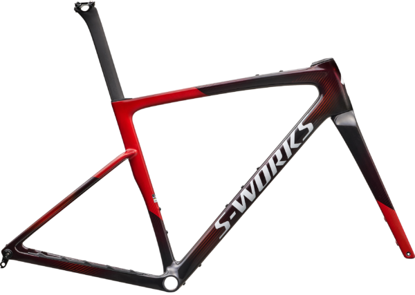 Specialized S-Works Crux 5 Frameset FACT 12r Carbon 2027 - Cayenne Metallic/Red Tint/White Silver Metallic