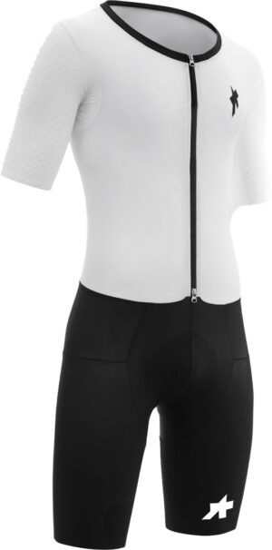 Assos EQUIPE RSR TRIATOR Speedsuit S11 Triatlondragt Cykeltrøje og Cykelbukser - White Series