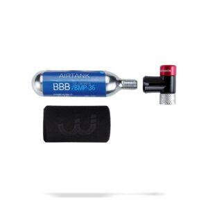 CO2-pumpe BBB Cycling AirSpeed - sort/rød/sølv