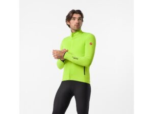 Castelli Alpha 150 cykeljakke electric lime/black herre