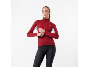 Castelli Entrata 2 cykeljakke garnet/silver grey dame