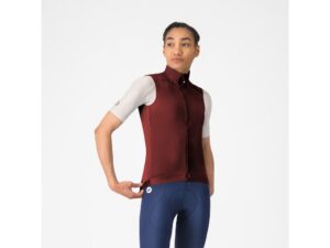 Castelli Espresso 2 cykelvest garnet dame