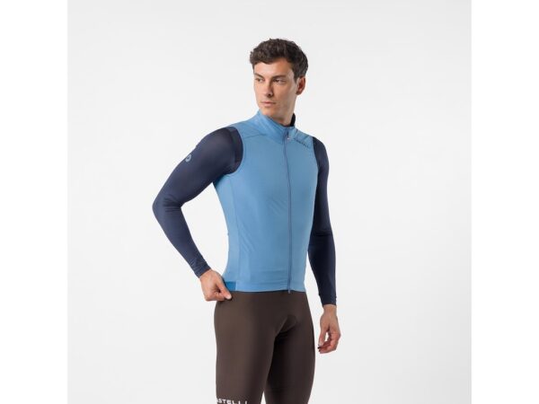 Castelli Espresso 2 cykelvest metallic blue herre