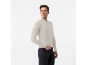 Castelli Thermowoven langærmet cykeltrøje silver moon herre