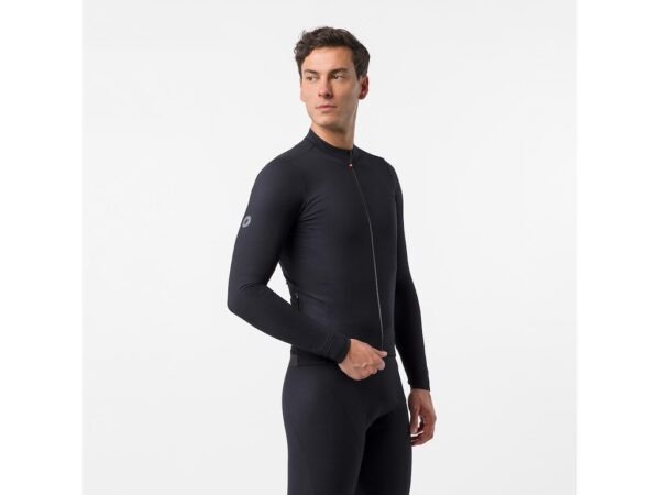 Castelli Thermowoven langærmet cykeltrøje sort herre