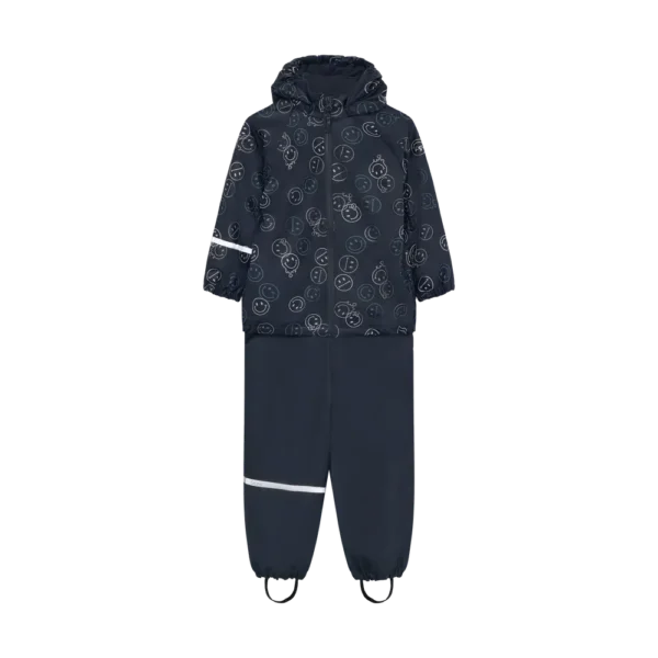 Celavi Regn Sæt m. Fleece - Navy - 90