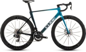 Cube LITENING AIR C:68X SLX chromeblue´n´ liquidblue (Udstilling - Lille ridse på bagskifter)-58 cm