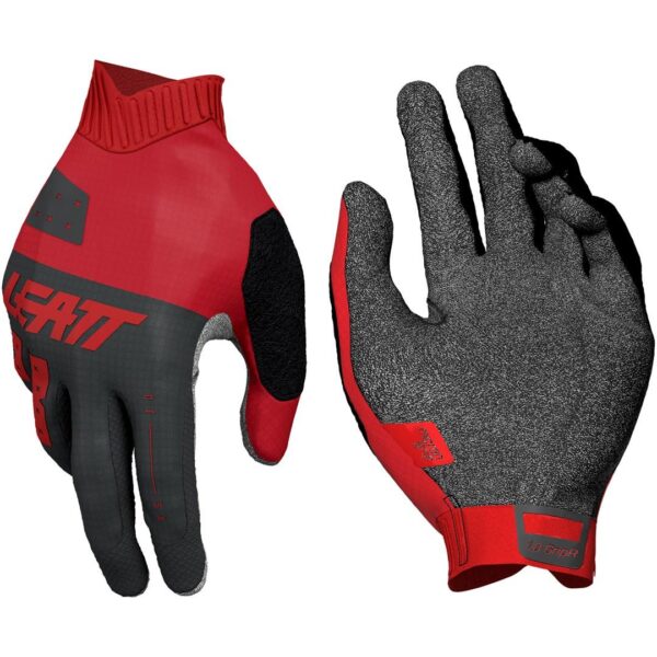 Cykelhandsker til børn Leatt Glove MTB 1.0 GripR Junior - rød/sort, str. L