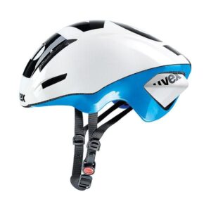 Cykelhjelm uvex EDAero 53-57 cm - hvid/blå
