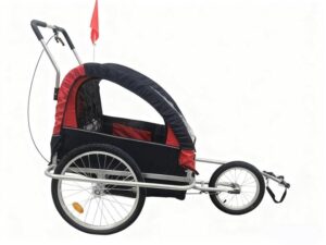 Cykeltrailer til børn BT002 - sort/rød