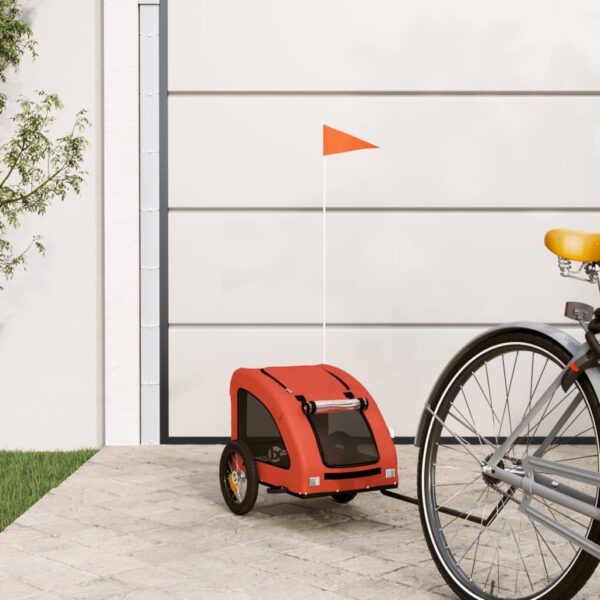 Cykeltrailer til kæledyr - orange
