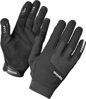 GripGrab Descent InsideGrip Vindtæt Forår-Efterår Overgangshandsker - Black