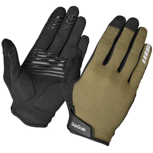 GripGrab EXPLR RC max padded sommerhandsker med lange fingre oliven