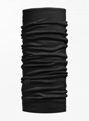 Halsedisse Buff Lightweight Merino Wool Thermal - sort