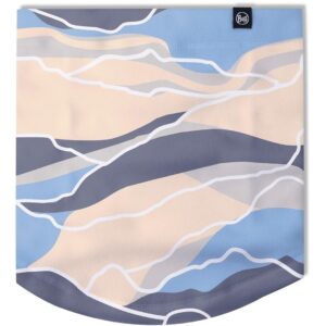 Halsedisse Buff Polar Prints Neckwarmer Aguar Blue - one size