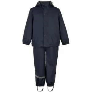 Mikk-Line Regntøj Med Fleece - Blue Nights - 74