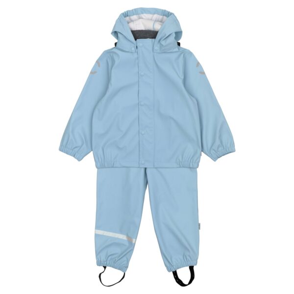 Mikk-line Regnsæt, Essential, PU M/seler - Faded Denim - 86